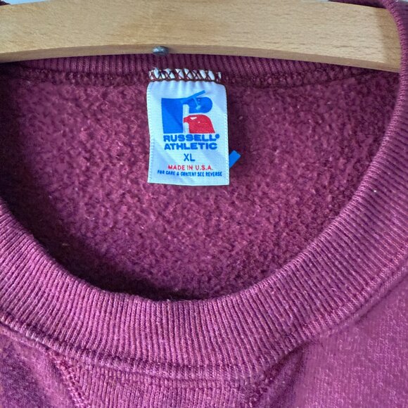 Vintage Southwest Texas State Texas State University Maroon Sweatshirt - Picture 9 of 16